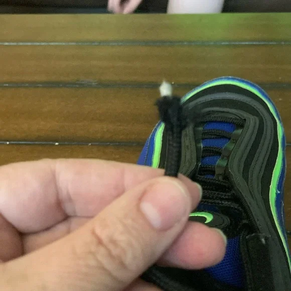 Nike Black and Blue Athletic Sneakers - Picture 6 of 6